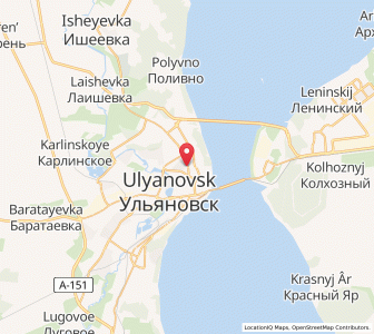 Map of Ulyanovsk, Ulyanovsk