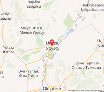 Map of Urussu, Tatarstan Republic