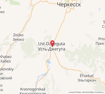 Map of Ust’-Dzheguta, Karachayevo-Cherkesiya Republic
