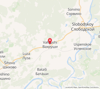 Map of Vakhrushi, Kirov Oblast
