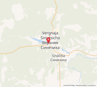 Map of Verkhnyaya Sinyachikha, Sverdlovsk Oblast