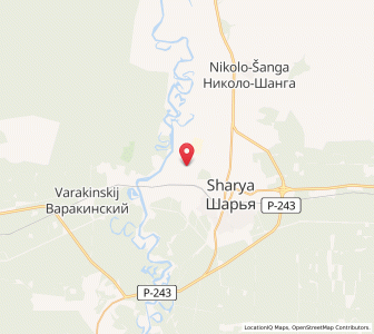 Map of Vetluzhskiy, Kostroma Oblast