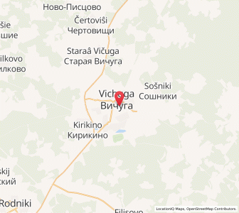 Map of Vichuga, Ivanovo Oblast