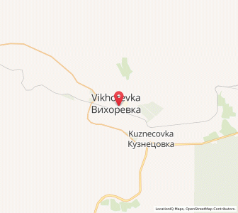 Map of Vikhorevka, Irkutsk Oblast