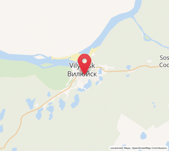 Map of Vilyuysk, Sakha