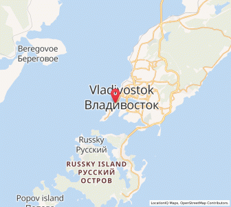 Map of Vladivostok, Primorye