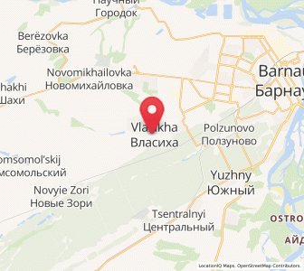 Map of Vlasikha, Altai Krai
