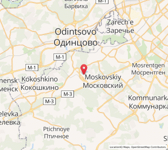 Map of Vnukovo, Moscow