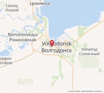 Map of Volgodonsk, Rostov