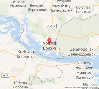 Map of Volzhsk, Mariy-El Republic