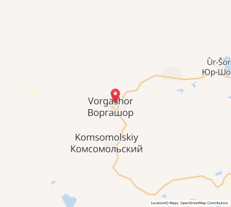 Map of Vorgashor, Komi