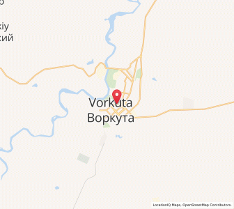 Map of Vorkuta, Komi