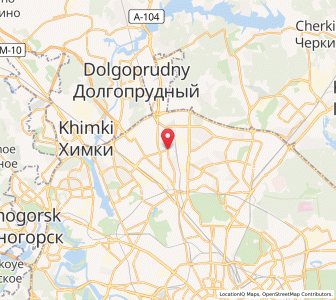 Map of Vostochnoe Degunino, Moscow