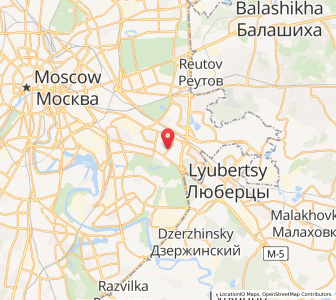 Map of Vykhino-Zhulebino, Moscow