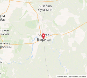 Map of Vyritsa, Leningradskaya Oblast'