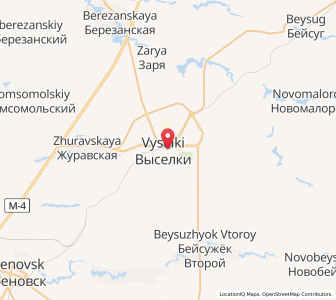 Map of Vyselki, Krasnodar Krai