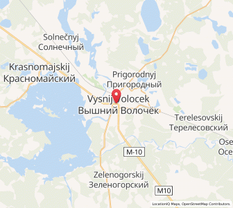 Map of Vyshniy Volochëk, Tver Oblast