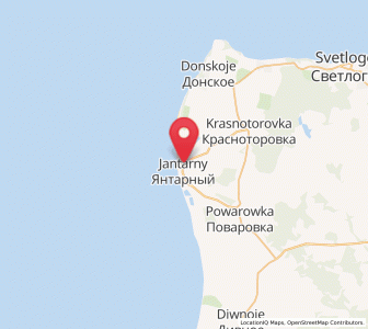 Map of Yantarnyy, Kaliningrad Oblast