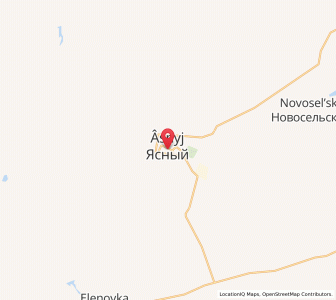 Map of Yasnyy, Orenburg Oblast