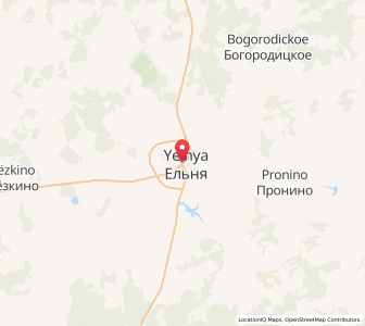 Map of Yel’nya, Smolensk Oblast