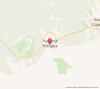 Map of Yugorsk, Khanty-Mansia