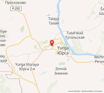 Map of Yurga, Kuzbass