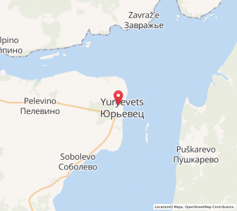 Map of Yur’yevets, Ivanovo Oblast