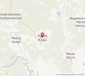 Map of Yuzha, Ivanovo Oblast