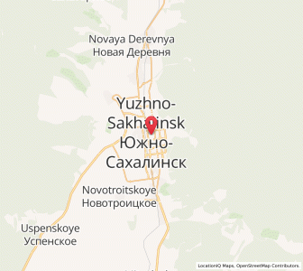 Map of Yuzhno-Sakhalinsk, Sakhalin Oblast