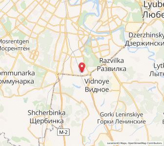 Map of Zagor’ye, Moscow