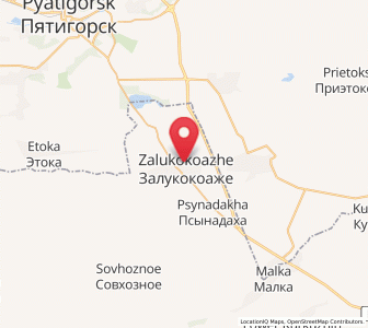Map of Zalukokoazhe, Kabardino-Balkariya Republic
