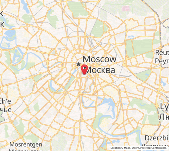 Map of Zamoskvorech’ye, Moscow