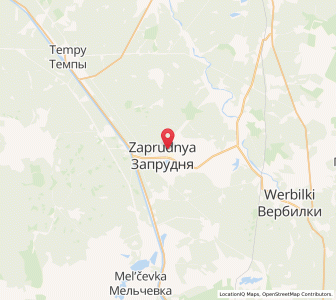 Map of Zaprudnya, Moscow Oblast