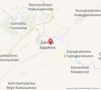 Map of Zarinsk, Altai Krai