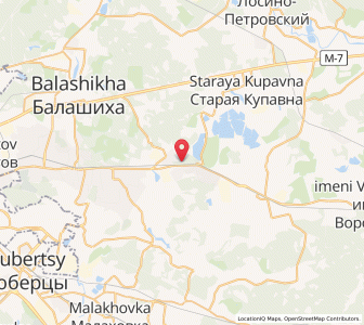 Map of Zarya, Moscow Oblast