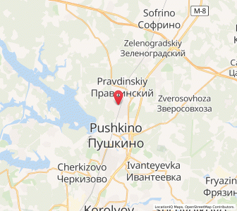 Map of Zavety Il’icha, Moscow Oblast