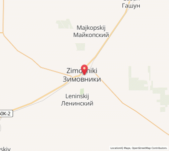 Map of Zimovniki, Rostov