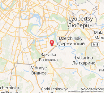 Map of Zyablikovo, Moscow