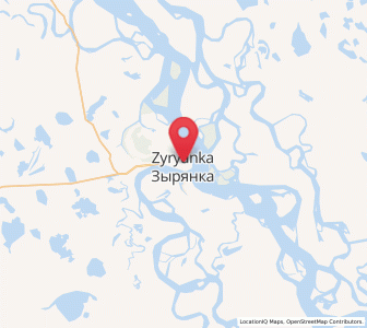 Map of Zyryanka, Sakha