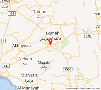 Map of Abū ‘Arīsh, Jazan Region