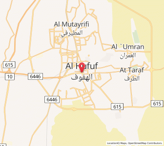 Map of Al Hufūf, Eastern Province