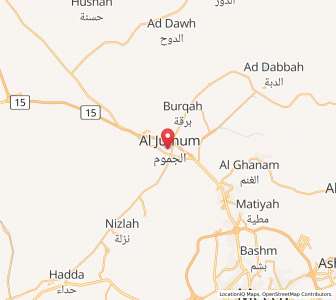 Map of Al Jumūm, Mecca Region