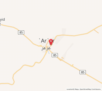 Map of Arar, Northern Borders Region