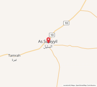 Map of As Sulayyil, Riyadh Region