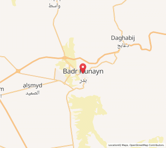 Map of Badr Ḩunayn, Medina Region