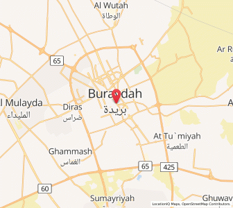 Map of Buraydah, Al-Qassim Region