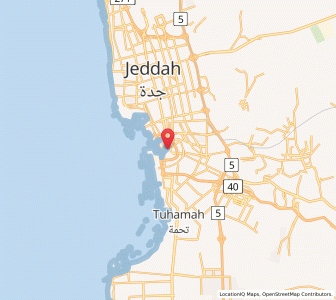 Map of Jeddah, Mecca Region