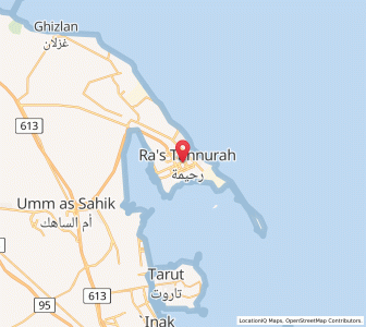 Map of Raḩīmah, Eastern Province