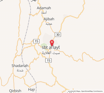 Map of Sabt Alalayah, 'Asir Region