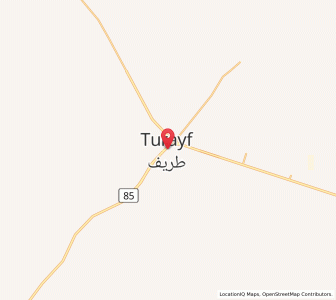 Map of Turaif, Northern Borders Region